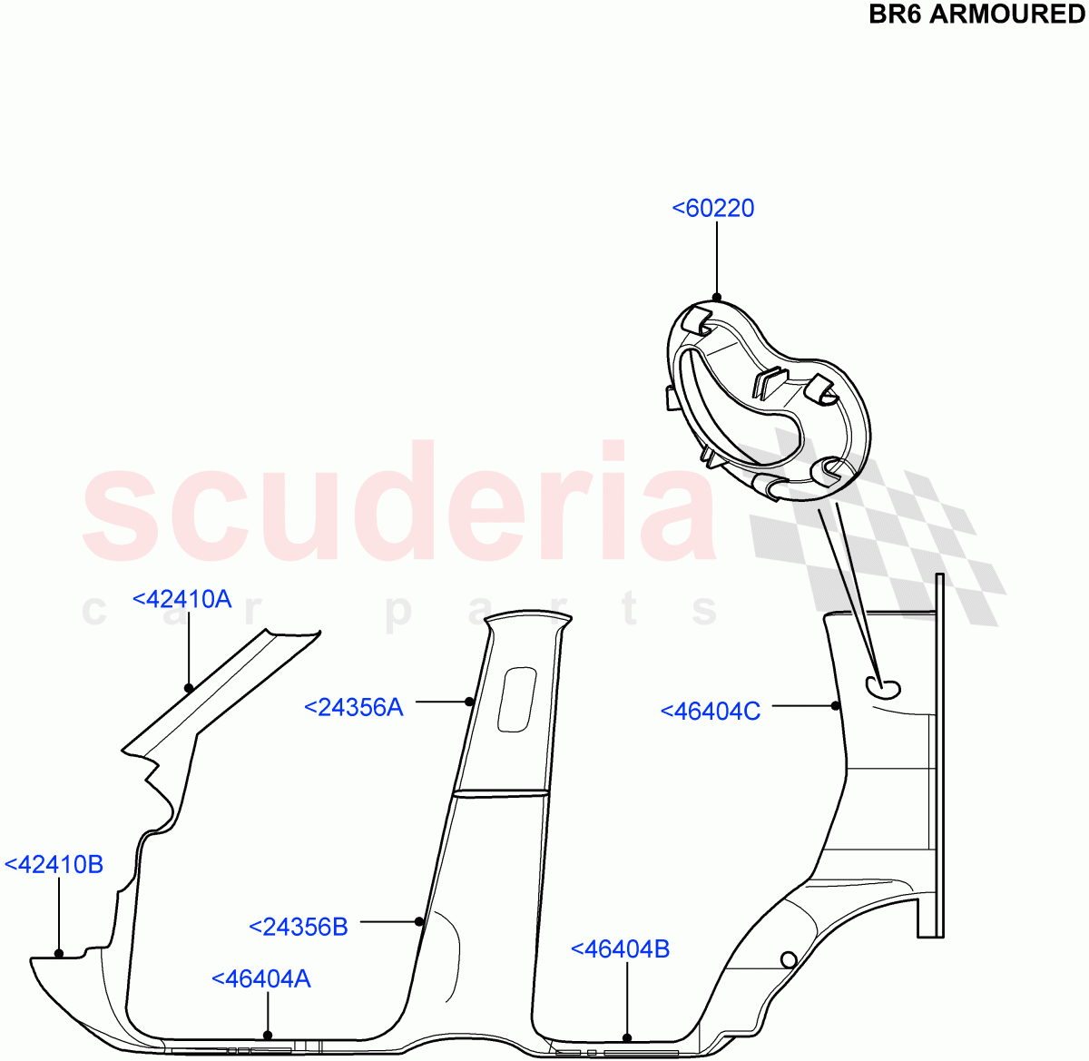 Side Trim(With B6 Level Armouring)((V)FROMAA000001) of Land Rover Land Rover Discovery 4 (2010-2016) [3.0 DOHC GDI SC V6 Petrol]