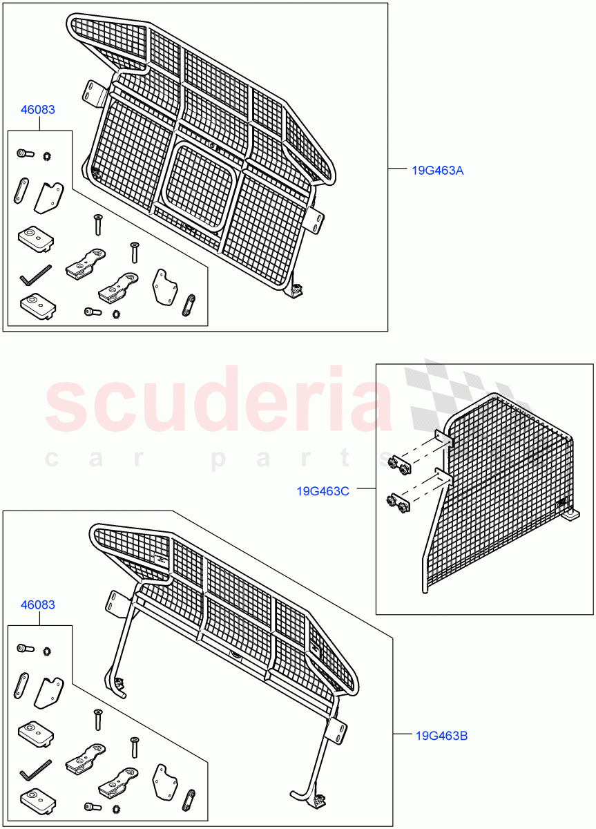Cargo Barrier(Accessory) of Land Rover Land Rover Range Rover Sport (2014+) [4.4 DOHC Diesel V8 DITC]