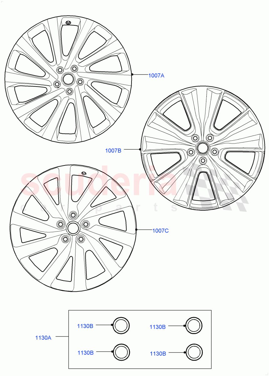 Accessory Wheels(Accessory) of Land Rover Land Rover Range Rover (2022+) [3.0 I6 Turbo Diesel AJ20D6]