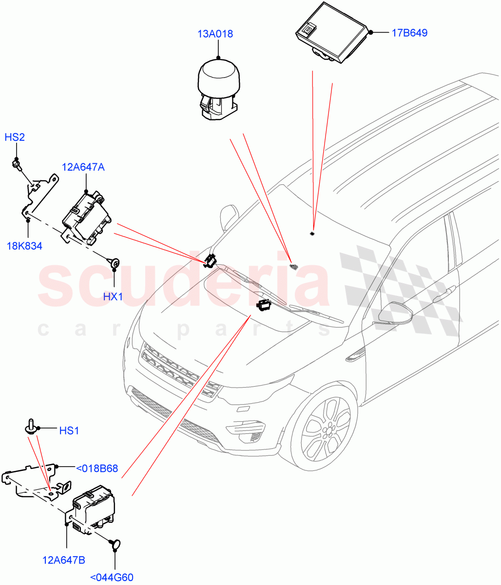 Air Conditioning And Heater Sensors(Changsu (China))((V)FROMMG140569) of Land Rover Land Rover Discovery Sport (2015+) [2.0 Turbo Petrol AJ200P]