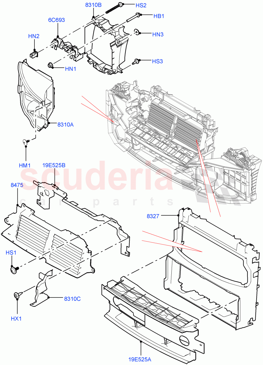 Air Deflectors of Land Rover Land Rover Range Rover Sport (2014+) [2.0 Turbo Petrol GTDI]