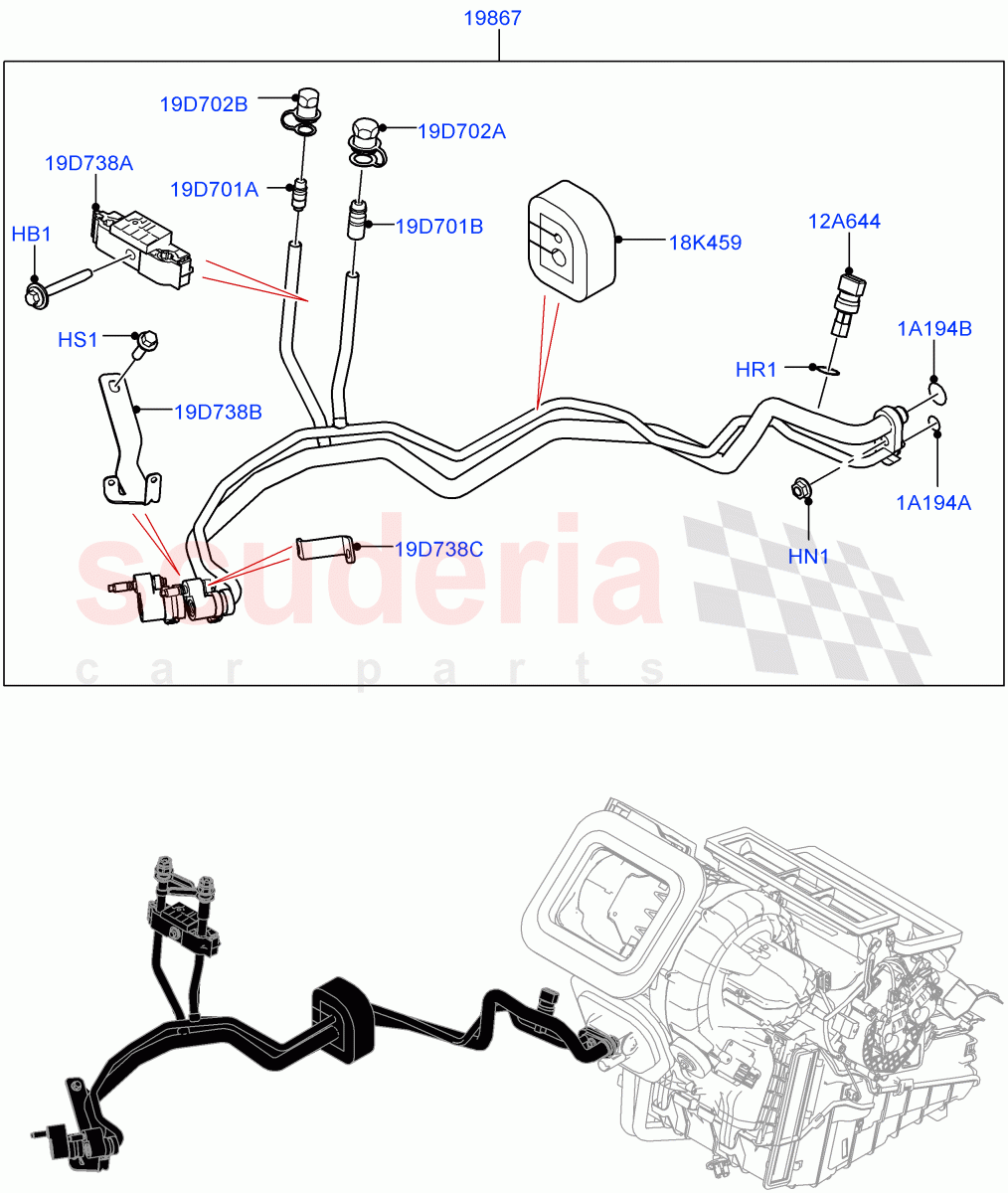 Air Conditioning System(Changsu (China),Less Chiller Unit)((V)FROMKG446857) of Land Rover Land Rover Discovery Sport (2015+) [2.0 Turbo Petrol AJ200P]