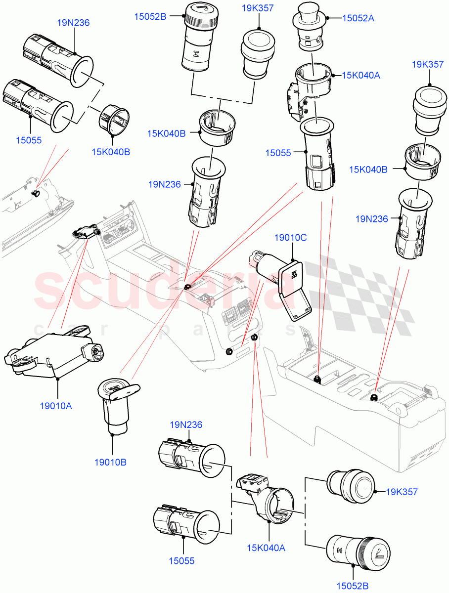 Instrument Panel Related Parts of Land Rover Land Rover Range Rover (2012-2021) [3.0 DOHC GDI SC V6 Petrol]