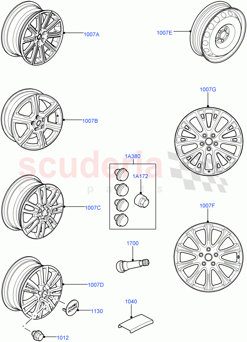 Wheels((V)FROMAA000001) of Land Rover Land Rover Range Rover (2010-2012) [3.6 V8 32V DOHC EFI Diesel]