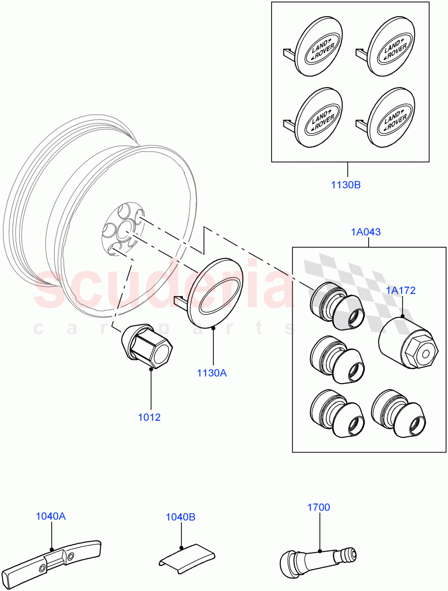 Wheels(Additional Equipment)(Itatiaia (Brazil)) of Land Rover Land Rover Range Rover Evoque (2019+) [2.0 Turbo Diesel]