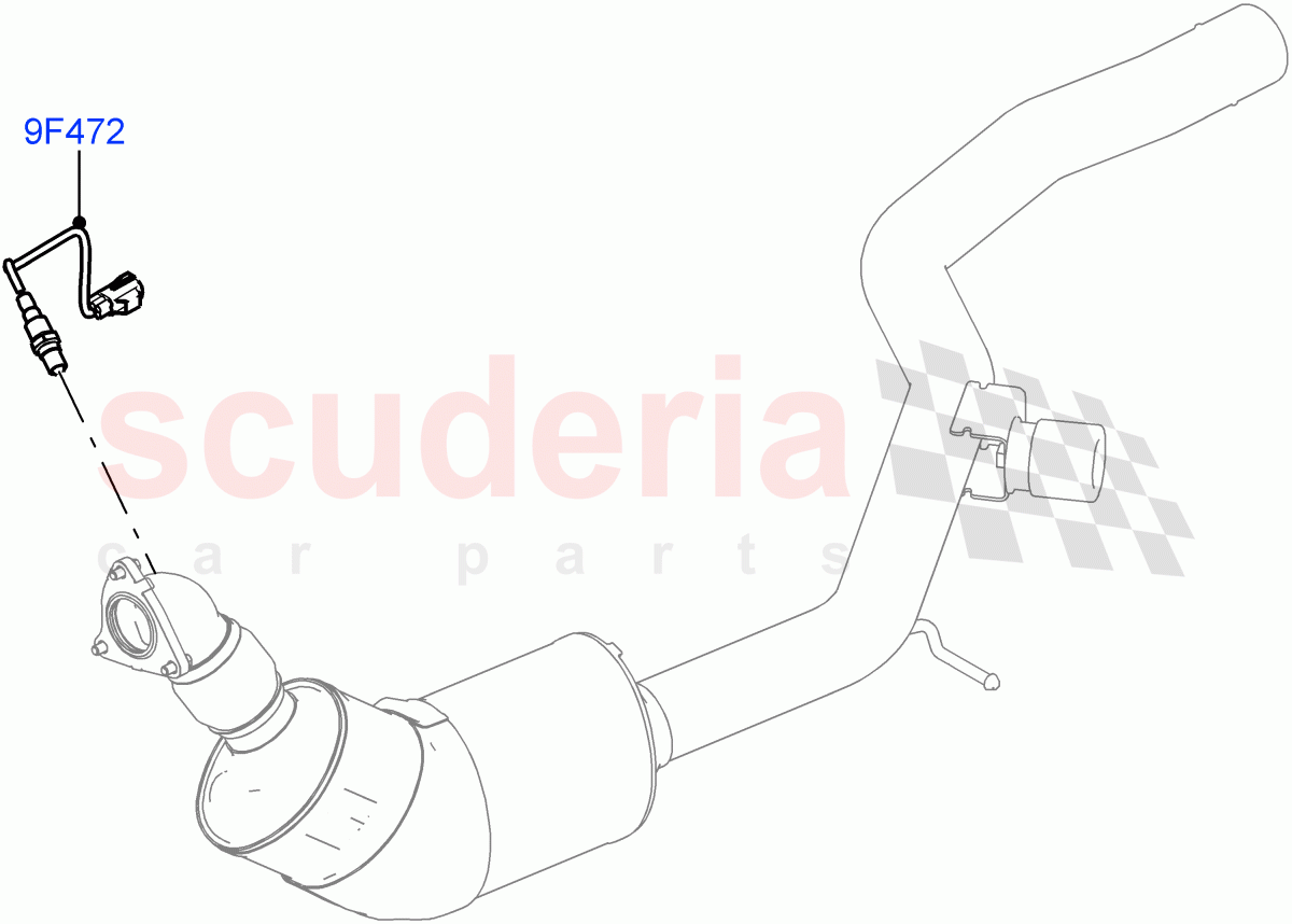 Exhaust Sensors And Modules(Solihull Plant Build)(3.0 V6 D Low MT ROW,Euro Stage 4 Emissions)((V)FROMAA000001) of Land Rover Land Rover Range Rover (2012-2021) [3.0 Diesel 24V DOHC TC]