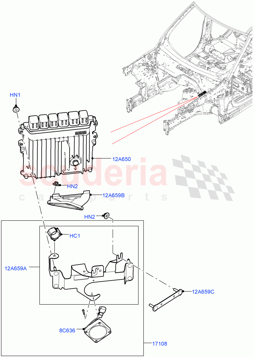 Engine Modules And Sensors(3.0L AJ20D6 Diesel High)((V)FROMLA000001) of Land Rover Land Rover Range Rover Sport (2014+) [3.0 I6 Turbo Diesel AJ20D6]