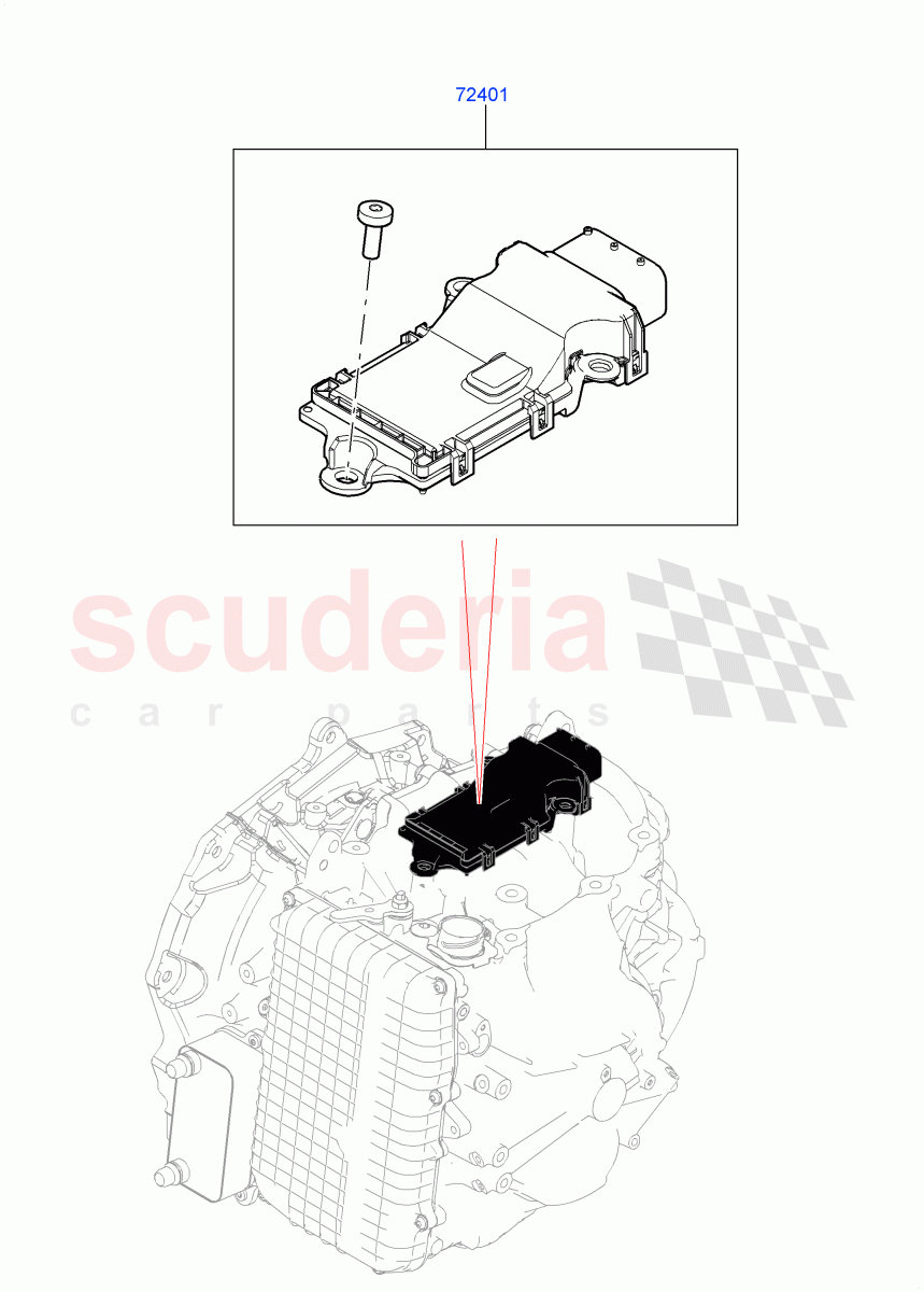 Transmission Modules And Sensors(9 Speed Auto Trans 9HP50,Itatiaia (Brazil)) of Land Rover Land Rover Range Rover Evoque (2019+) [2.0 Turbo Diesel AJ21D4]