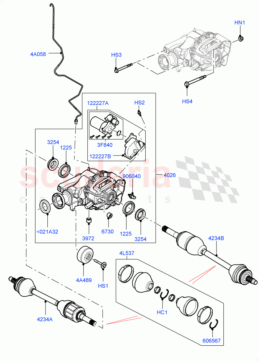 Rear Axle((V)FROMAA000001) of Land Rover Land Rover Range Rover (2010-2012) [4.4 DOHC Diesel V8 DITC]