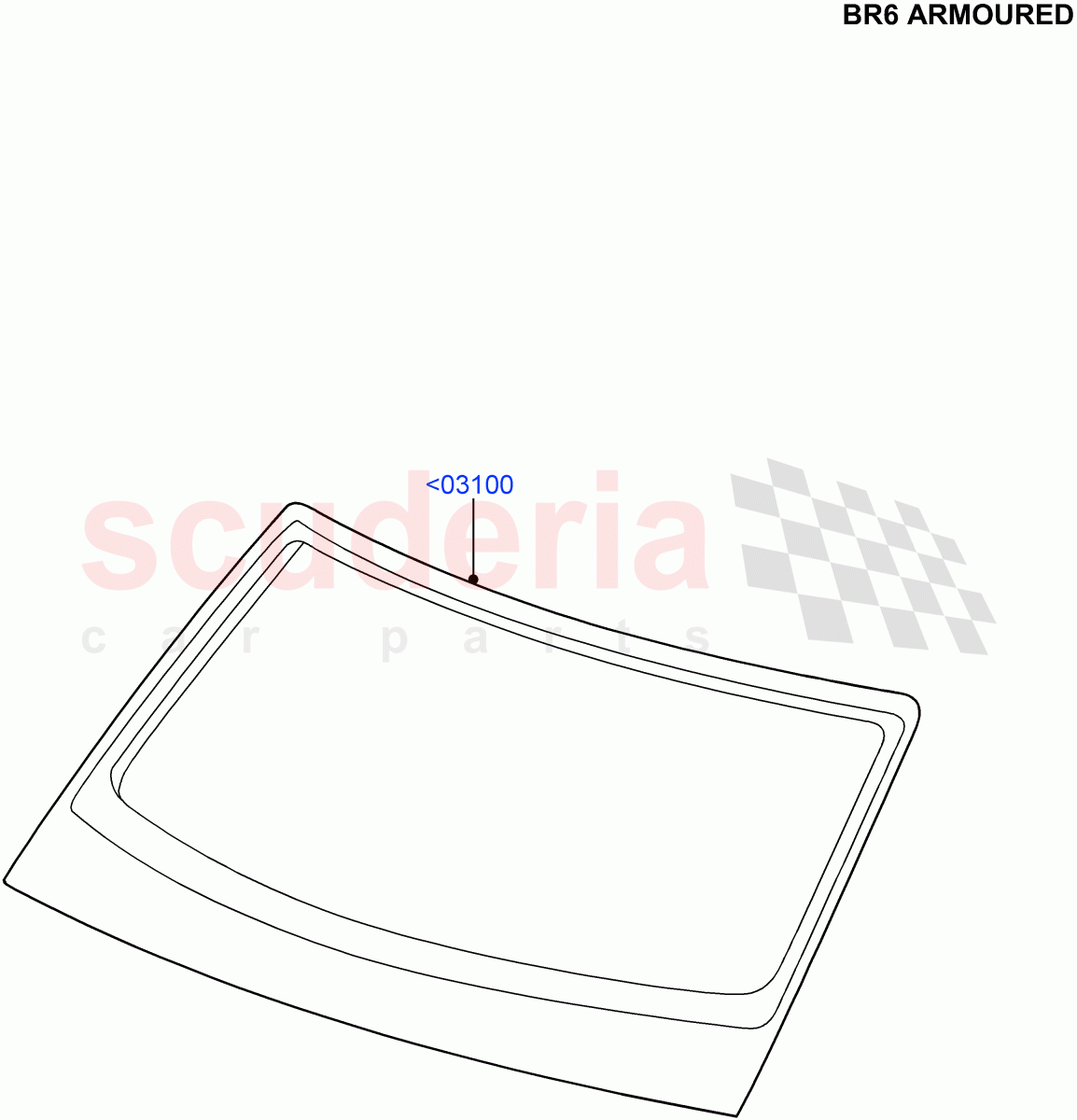 Windscreen/Inside Rear View Mirror(With B6 Level Armouring)((V)FROMAA000001) of Land Rover Land Rover Discovery 4 (2010-2016) [3.0 Diesel 24V DOHC TC]