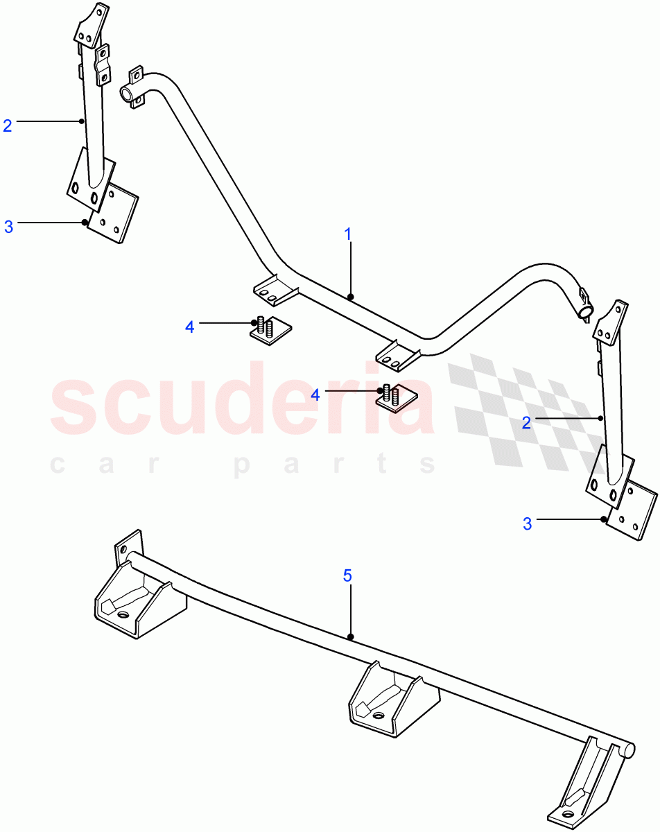 Anchorage - Rear Seats(Less Bulkhead)((V)FROM7A000001) of Land Rover Land Rover Defender (2007-2016)