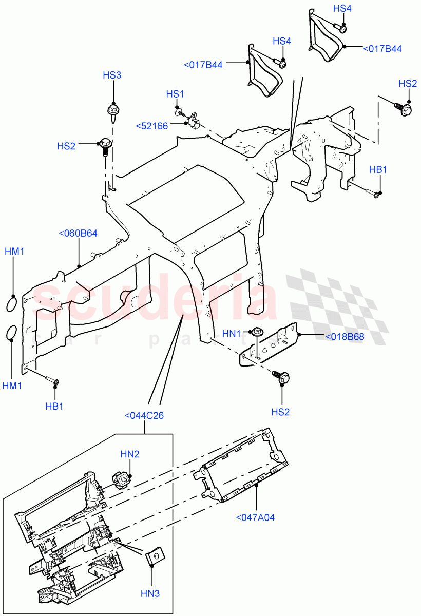 Instrument Panel(Internal Components) of Land Rover Land Rover Range Rover Sport (2014+) [4.4 DOHC Diesel V8 DITC]