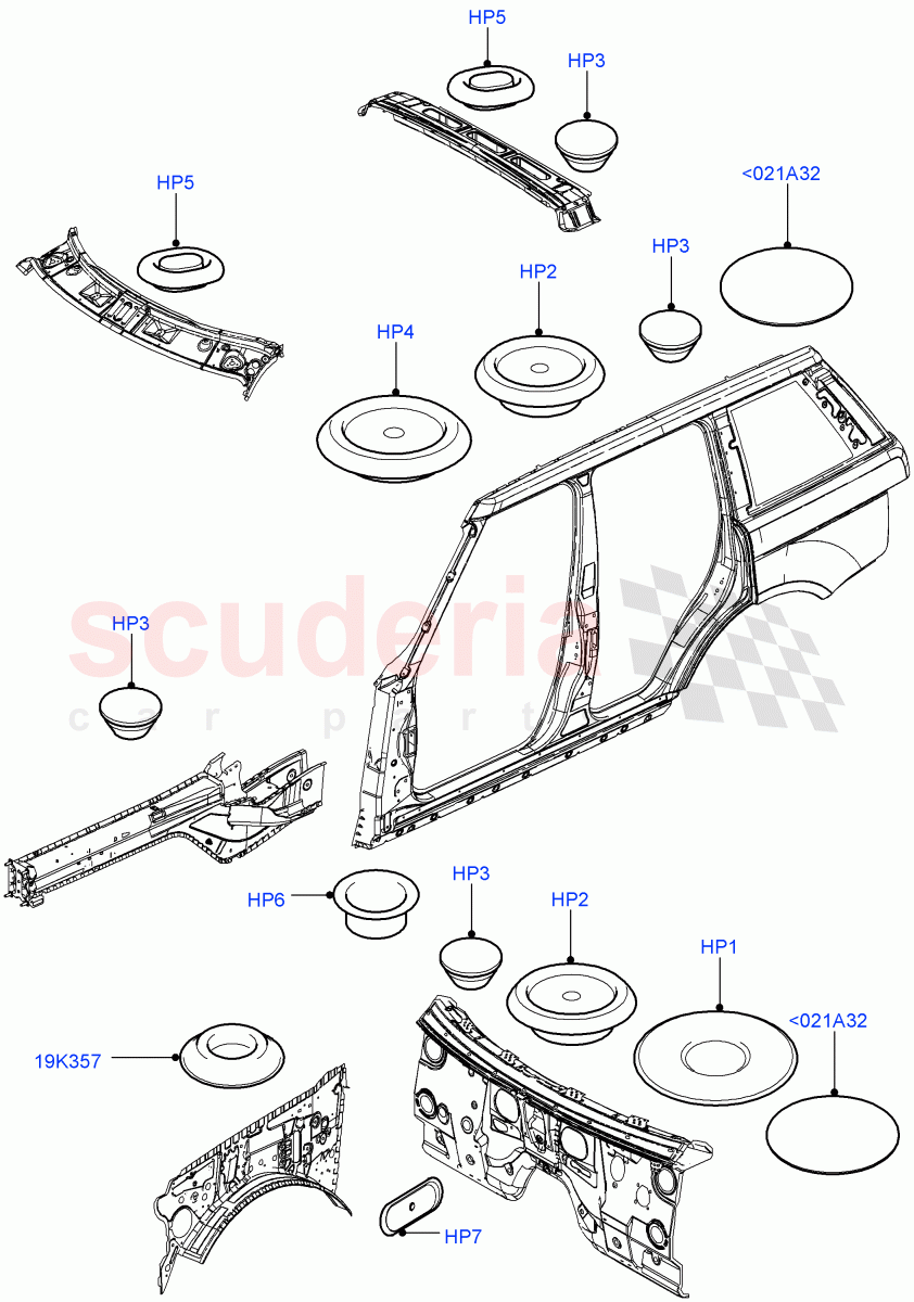 Plugs - Body(Front)((V)FROMAA000001) of Land Rover Land Rover Range Rover (2010-2012) [3.6 V8 32V DOHC EFI Diesel]