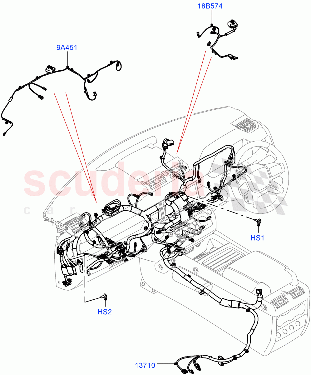 Facia Harness((V)TOL2999999) of Land Rover Land Rover Defender (2020+) [2.0 Turbo Petrol AJ200P]