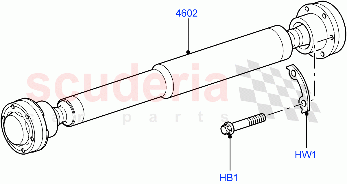 Drive Shaft - Front Axle Drive(Propshaft)((V)FROMAA000001) of Land Rover Land Rover Range Rover Sport (2010-2013) [5.0 OHC SGDI SC V8 Petrol]