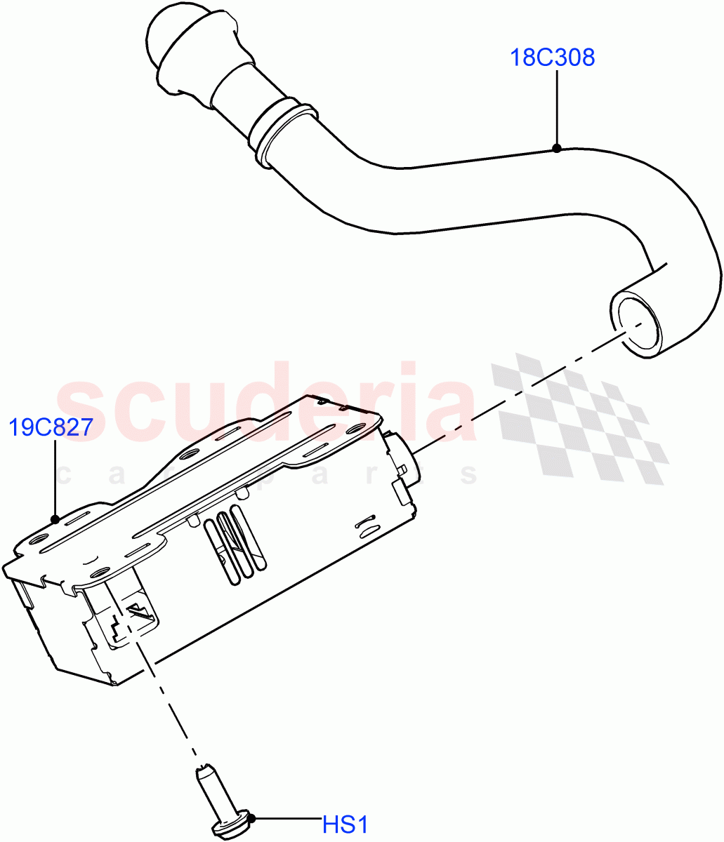 Heater/Air Cond.External Components(Ioniser, Solihull Plant Build)(Cabin Air Quality Ionisation)((V)FROMJA000001) of Land Rover Land Rover Discovery 5 (2017+) [3.0 I6 Turbo Petrol AJ20P6]