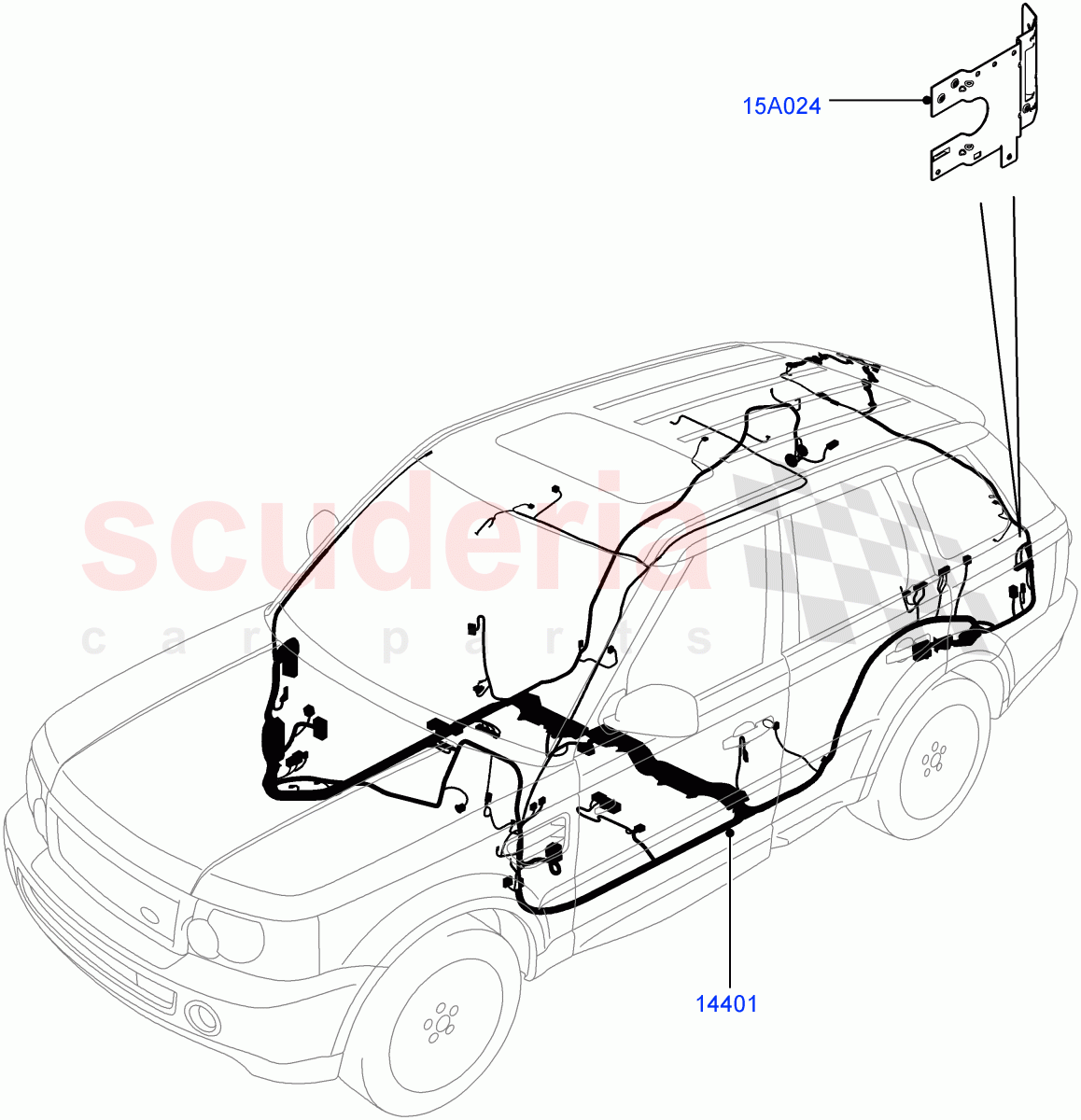 Electrical Wiring - Engine And Dash(Main Harness)((V)FROMCA000001) of Land Rover Land Rover Range Rover Sport (2010-2013) [5.0 OHC SGDI NA V8 Petrol]