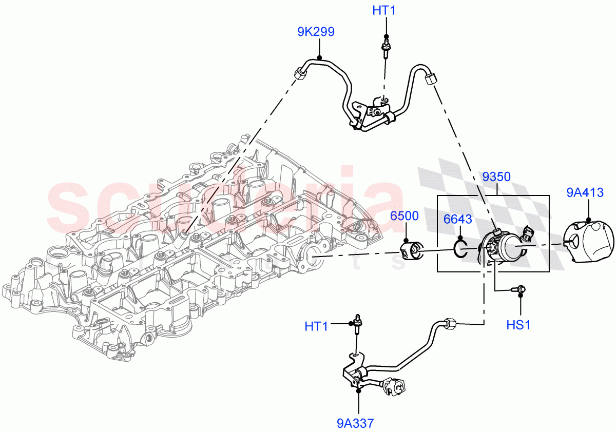 Fuel Injection Pump-Engine Mounted(3.0L AJ20P6 Petrol High)((V)FROMKA000001) of Land Rover Land Rover Range Rover (2012-2021) [3.0 I6 Turbo Petrol AJ20P6]