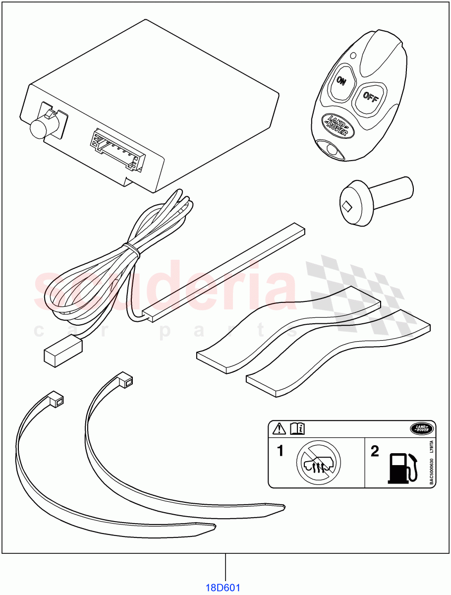 Accessory - Electrical Kit(Fuel Burning Heater, Accessory)((V)FROMAA000001) of Land Rover Land Rover Discovery 4 (2010-2016) [4.0 Petrol V6]