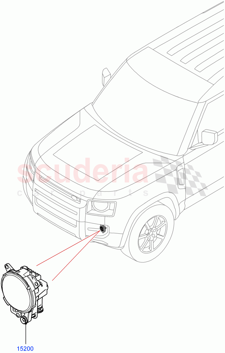 Front Fog Lamps(With Front Fog Lamps) of Land Rover Land Rover Defender (2020+) [5.0 OHC SGDI SC V8 Petrol]