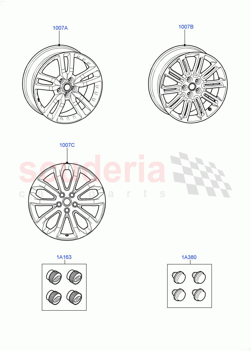 Wheels(Accessory)((V)FROMAA000001) of Land Rover Land Rover Discovery 4 (2010-2016) [3.0 Diesel 24V DOHC TC]