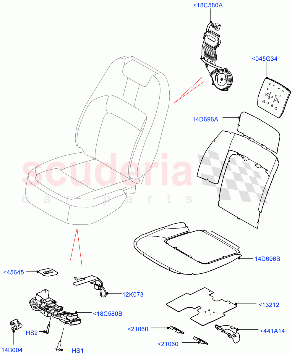 Front Seat Pads/Valances & Heating(Heating)((V)FROMJA000001) of Land Rover Land Rover Range Rover (2012-2021) [2.0 Turbo Petrol AJ200P]