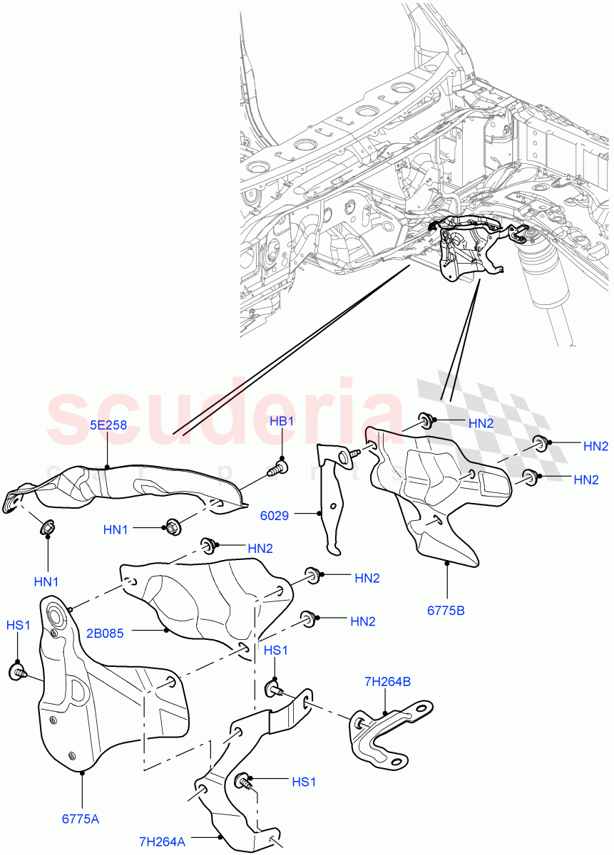Splash And Heat Shields(Body)((V)FROMAA000001) of Land Rover Land Rover Range Rover Sport (2010-2013) [5.0 OHC SGDI SC V8 Petrol]