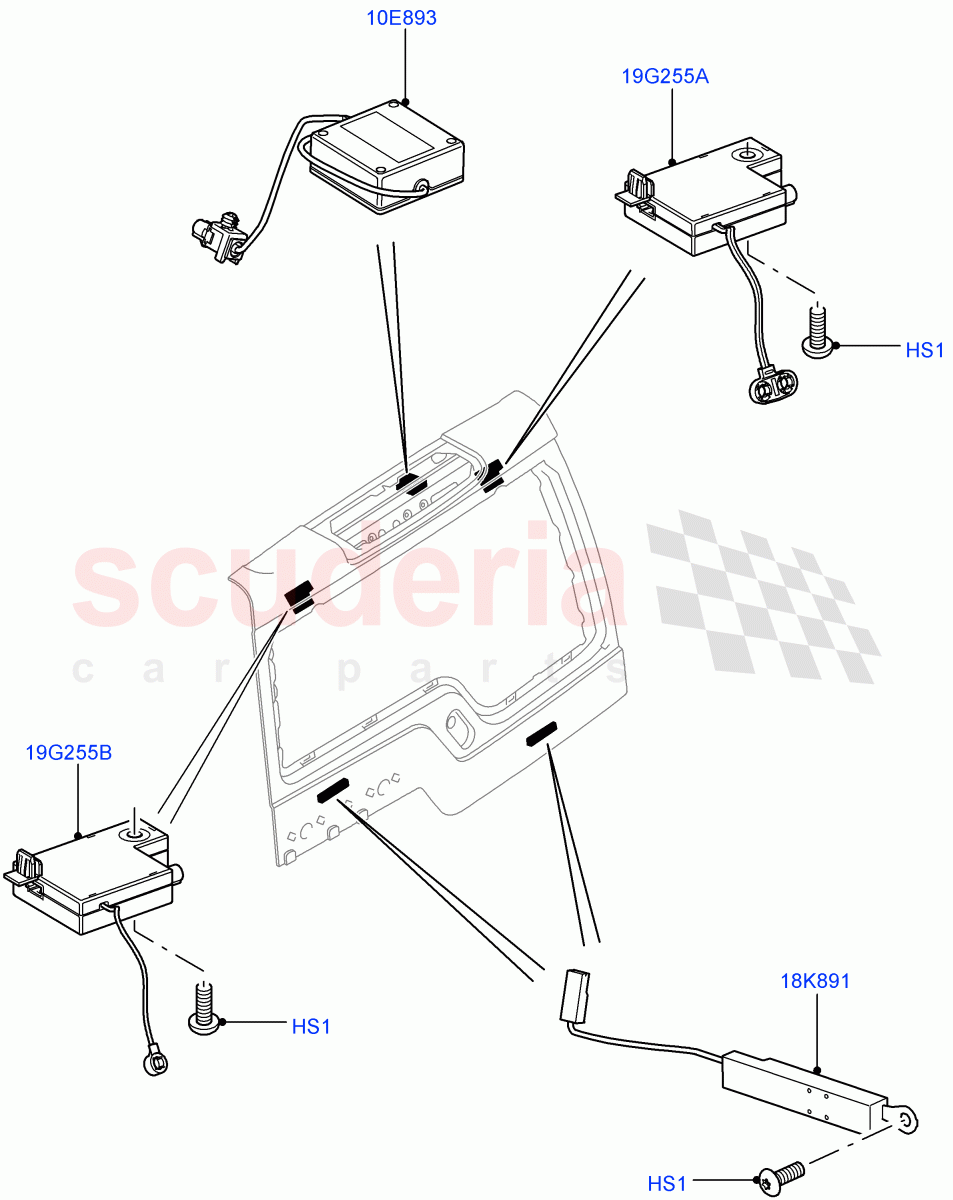 Aerial(Tailgate)((V)FROMAA000001) of Land Rover Land Rover Discovery 4 (2010-2016) [5.0 OHC SGDI NA V8 Petrol]