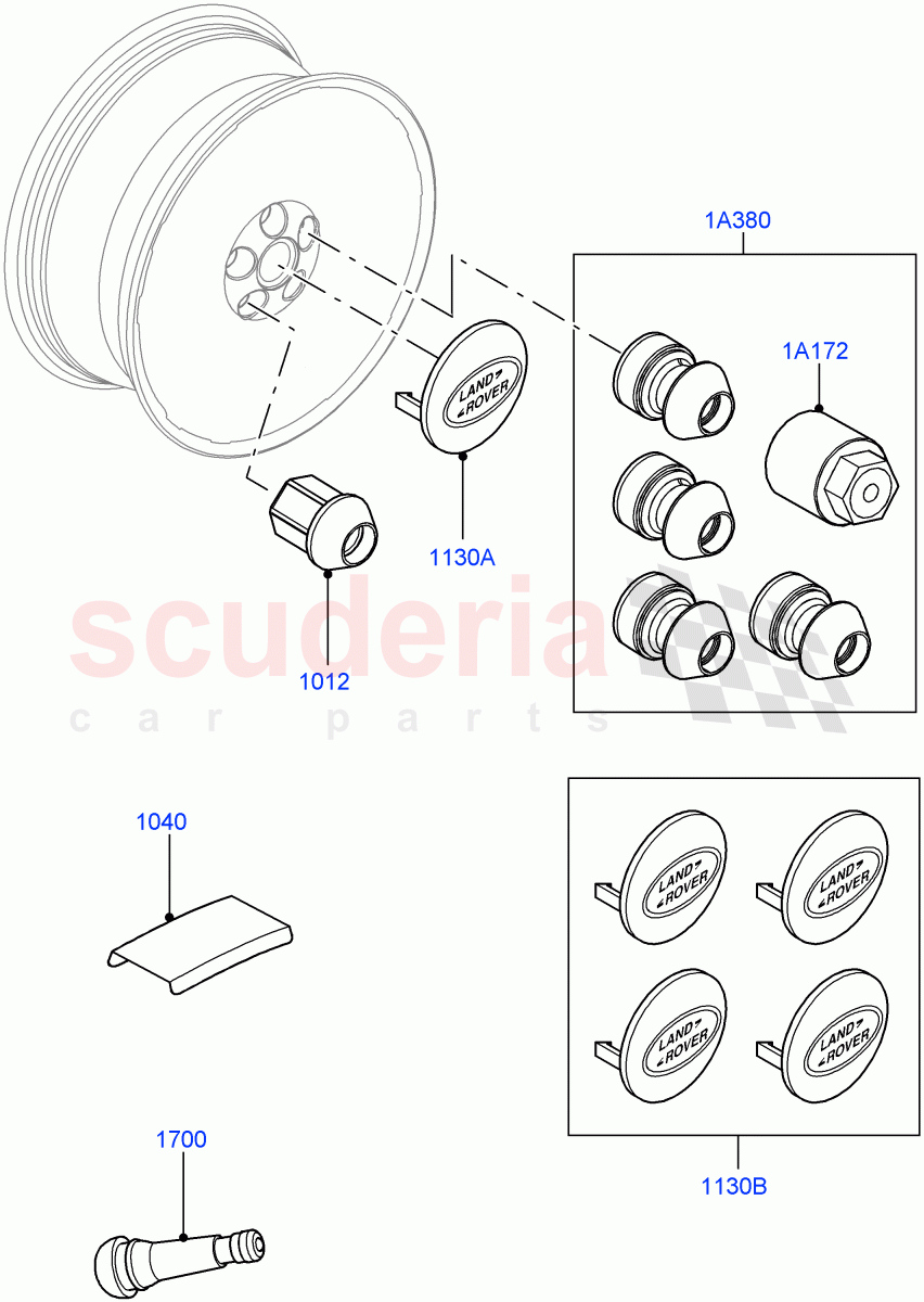 Wheels(Additional Equipment) of Land Rover Land Rover Range Rover Sport (2014+) [2.0 Turbo Diesel]