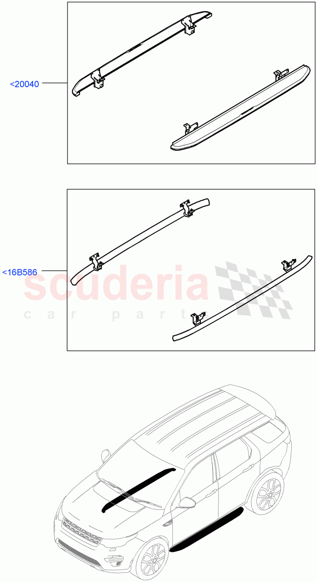 Side Steps And Tubes(Accessory)(Halewood (UK),Itatiaia (Brazil)) of Land Rover Land Rover Discovery Sport (2015+) [2.0 Turbo Petrol GTDI]