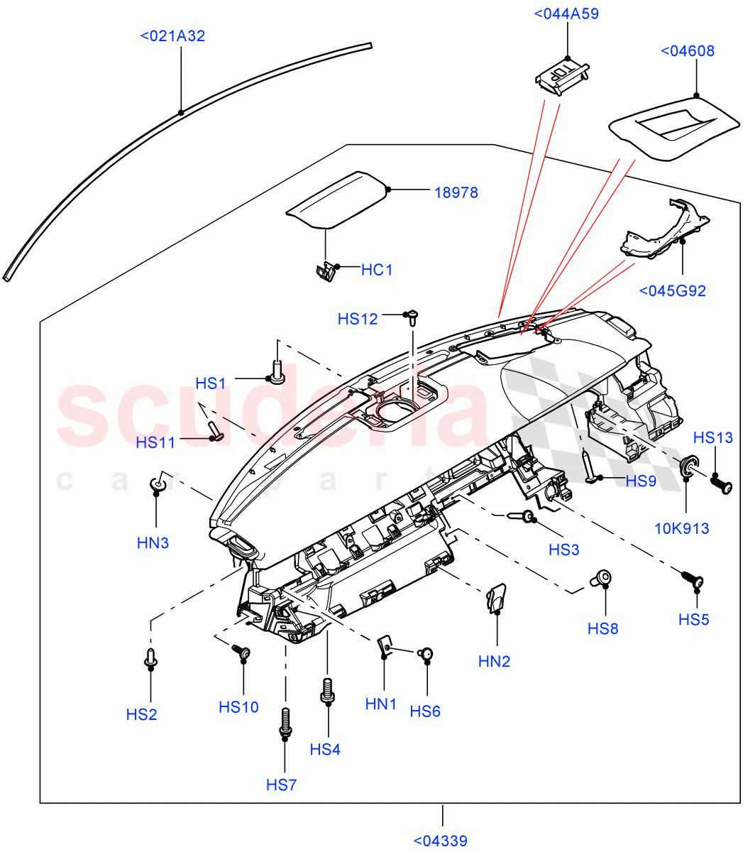 Instrument Panel(External)(Changsu (China),Head Up Display)((V)FROMEG000001) of Land Rover Land Rover Range Rover Evoque (2012-2018) [2.0 Turbo Petrol AJ200P]