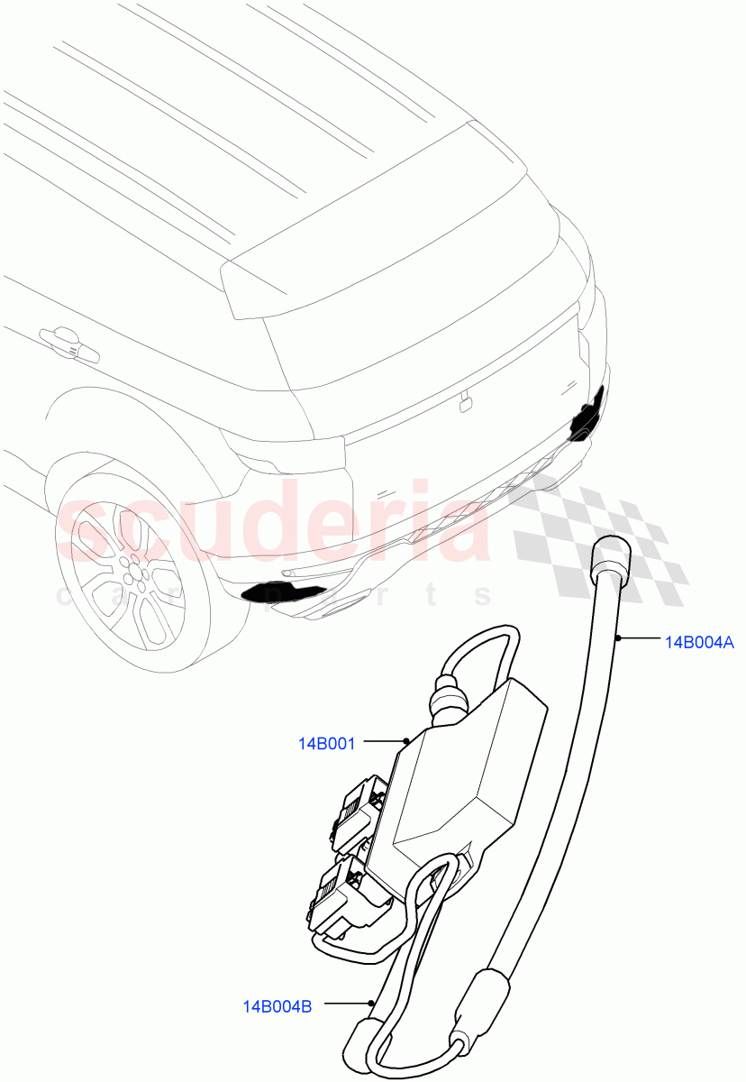 Vehicle Modules And Sensors(Gesture Tailgate System)(Itatiaia (Brazil))((V)FROMGT000001) of Land Rover Land Rover Range Rover Evoque (2012-2018) [2.0 Turbo Petrol GTDI]