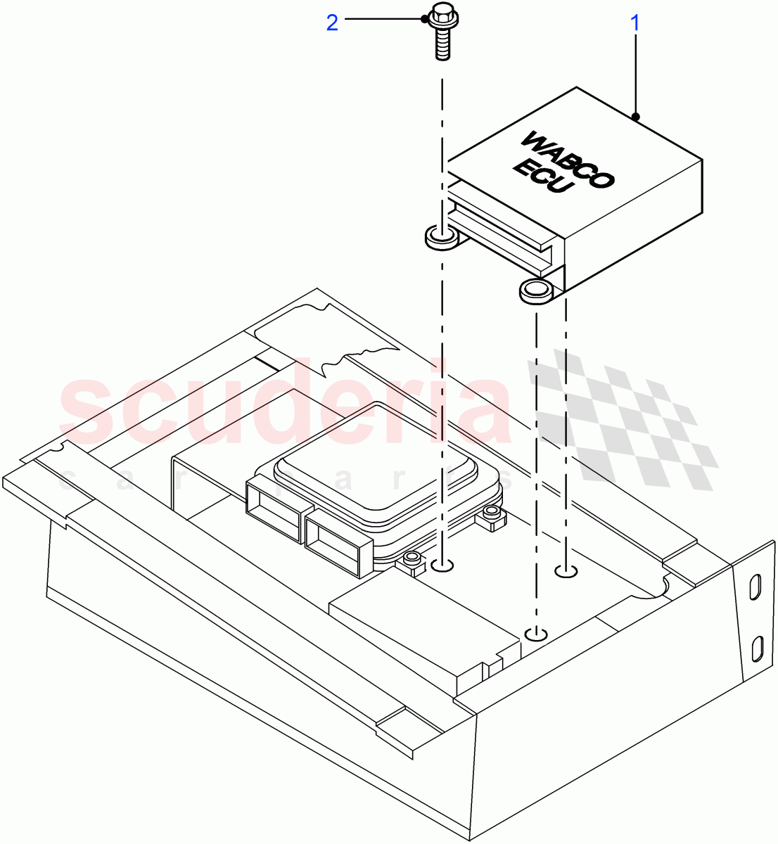 ECU-Anti-Lock Braking System(4 Wheel Anti-Lock Braking System)((V)FROM7A000001) of Land Rover Land Rover Defender (2007-2016)