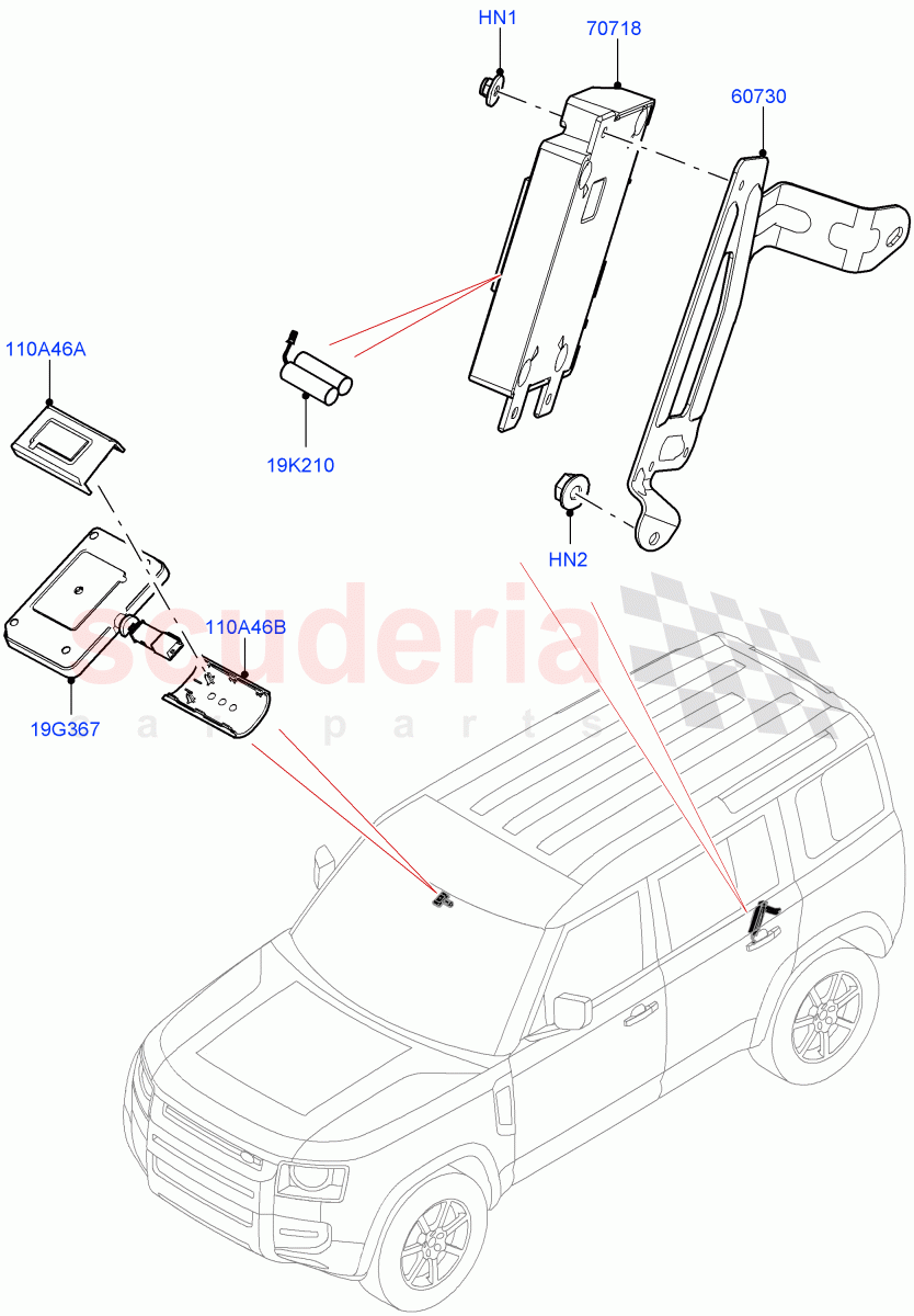Telematics of Land Rover Land Rover Defender (2020+) [3.0 I6 Turbo Diesel AJ20D6]