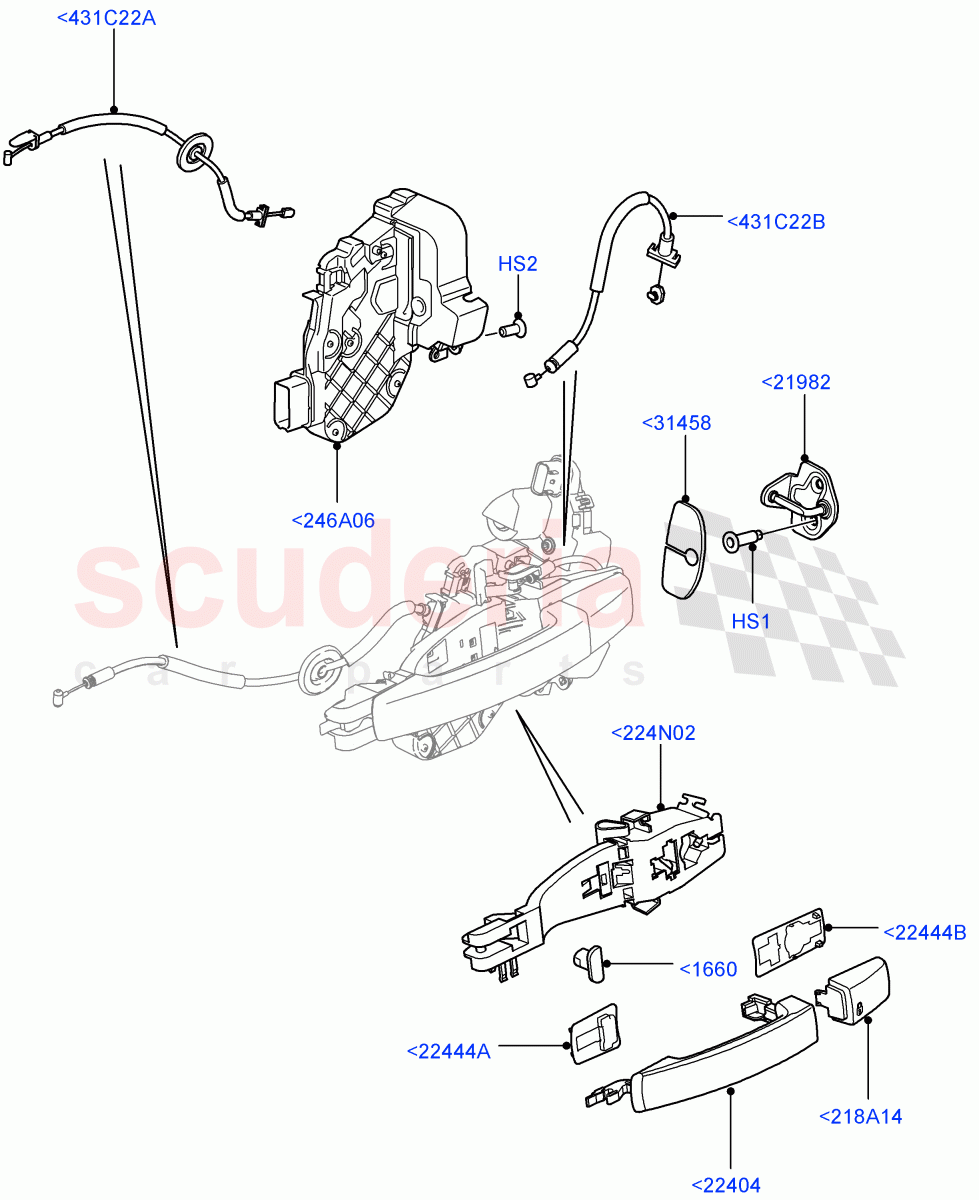 Rear Door Lock Controls((V)FROMAA000001) of Land Rover Land Rover Discovery 4 (2010-2016) [5.0 OHC SGDI NA V8 Petrol]