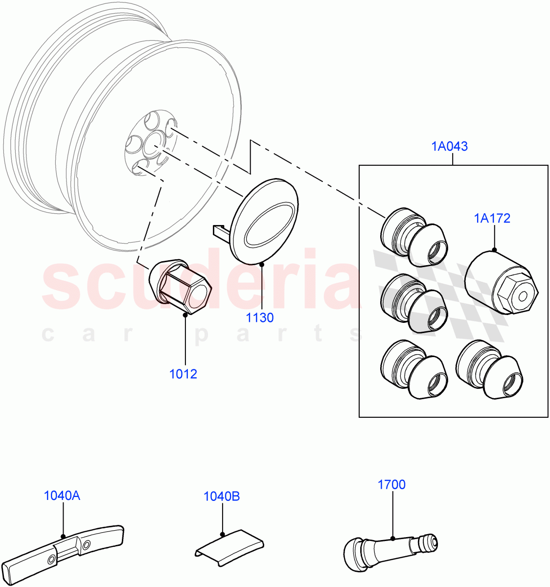 Wheels(Additional Equipment)(Changsu (China)) of Land Rover Land Rover Range Rover Evoque (2019+) [2.0 Turbo Diesel]