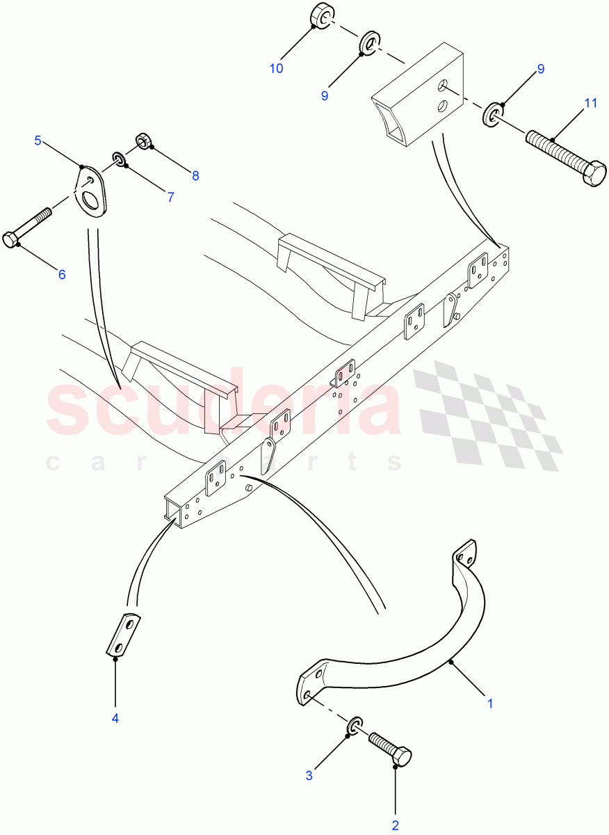 Lifting Handle & Lashing Ring((V)FROM7A000001) of Land Rover Land Rover Defender (2007-2016)