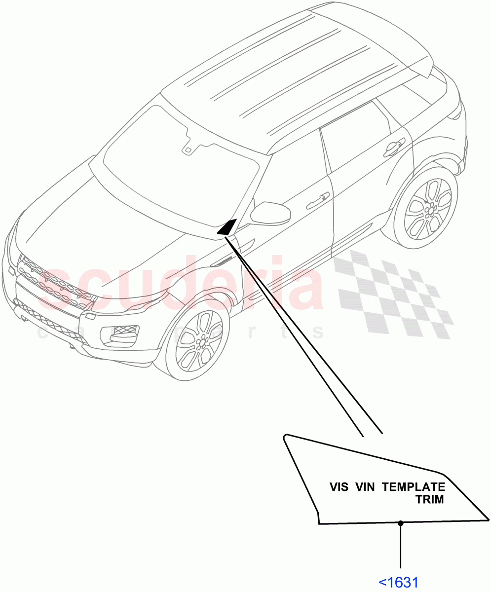Labels(Windscreen)(Itatiaia (Brazil))((V)FROMGT000001) of Land Rover Land Rover Range Rover Evoque (2012-2018) [2.0 Turbo Petrol GTDI]