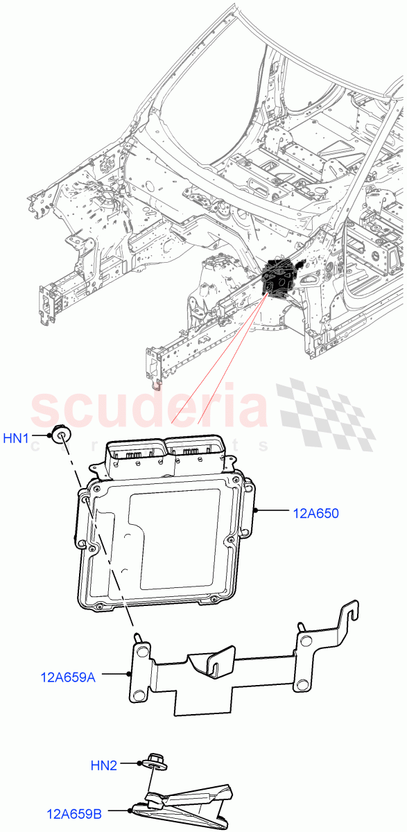 Engine Modules And Sensors(2.0L AJ200P Hi PHEV,2.0L I4 High DOHC AJ200 Petrol)((V)FROML2000001) of Land Rover Land Rover Defender (2020+) [2.0 Turbo Petrol AJ200P]