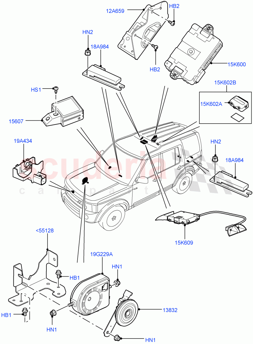 Anti-Theft Alarm Systems((V)FROMAA000001) of Land Rover Land Rover Discovery 4 (2010-2016) [3.0 Diesel 24V DOHC TC]
