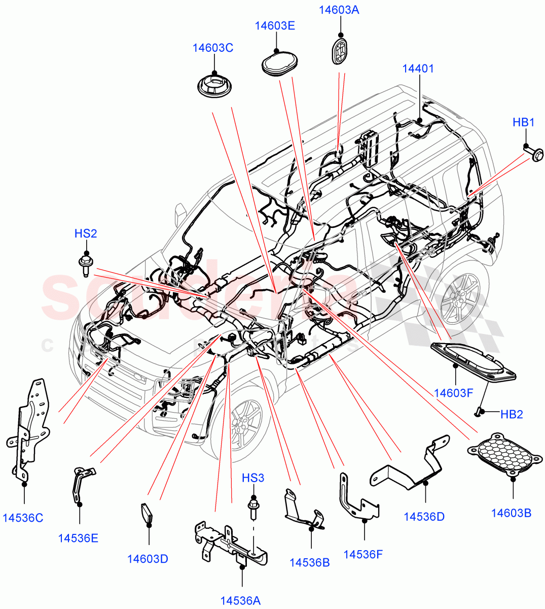 Electrical Wiring - Engine And Dash(Main Harness) of Land Rover Land Rover Defender (2020+) [2.0 Turbo Diesel]