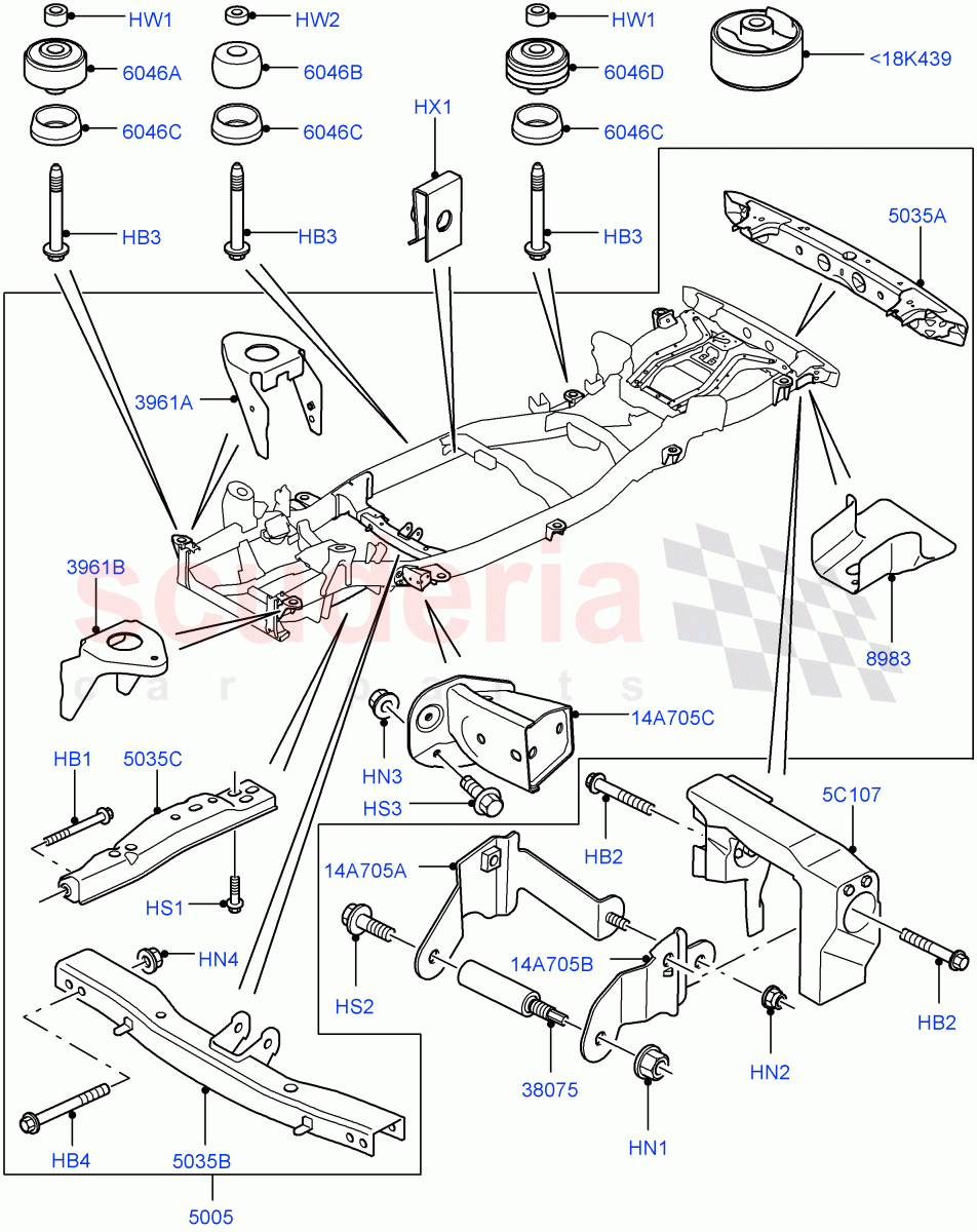 Chassis Frame((V)TO9A999999) of Land Rover Land Rover Range Rover Sport (2005-2009) [4.2 Petrol V8 Supercharged]