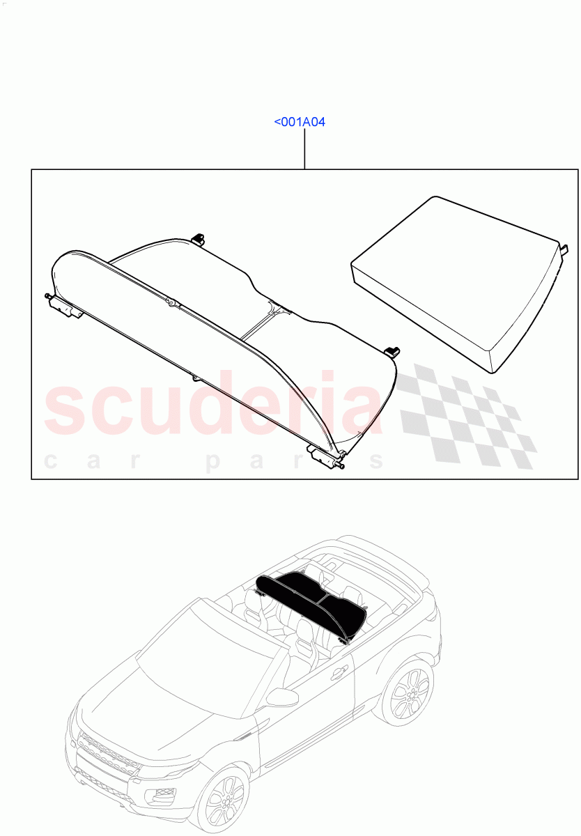 Touring Accessories(Windstop Kit)(2 Door Convertible,Halewood (UK))((V)FROMGH000001) of Land Rover Land Rover Range Rover Evoque (2012-2018) [2.0 Turbo Diesel]