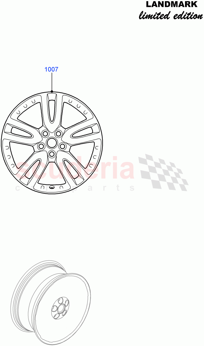 Wheels(Landmark Limited Edition)((V)FROMBA000001) of Land Rover Land Rover Discovery 4 (2010-2016) [3.0 DOHC GDI SC V6 Petrol]