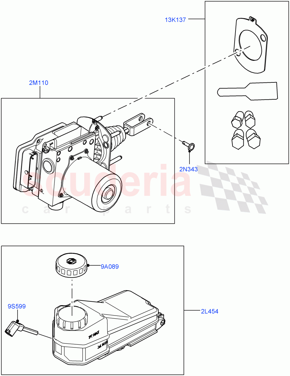 Brake And ABS Pump of Land Rover Land Rover Defender (2020+) [3.0 I6 Turbo Diesel AJ20D6]