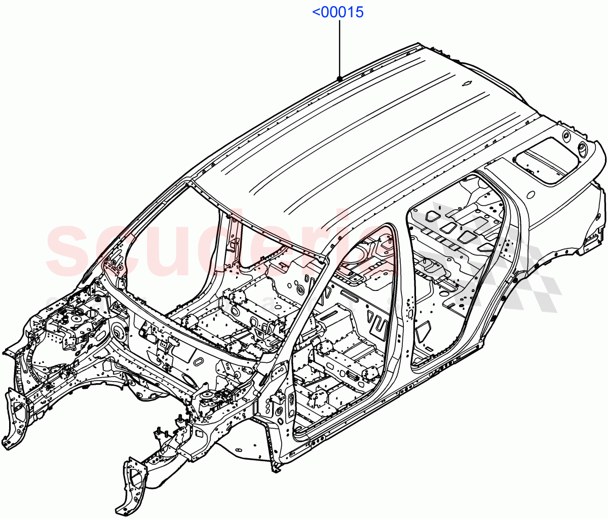 Bodyshell(Changsu (China))((V)FROMFG000001) of Land Rover Land Rover Discovery Sport (2015+) [1.5 I3 Turbo Petrol AJ20P3]