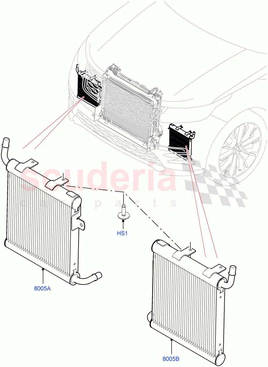 Radiator/Coolant Overflow Container(Auxiliary Unit)(3.0L AJ20P6 Petrol High)((V)FROMMA000001) of Land Rover Land Rover Range Rover Velar (2017+) [3.0 I6 Turbo Petrol AJ20P6]