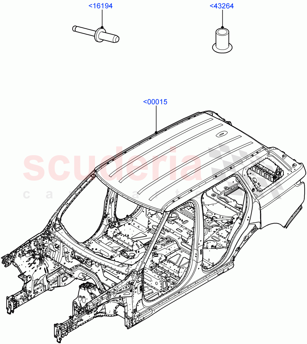 Bodyshell of Land Rover Land Rover Range Rover (2012-2021) [5.0 OHC SGDI NA V8 Petrol]