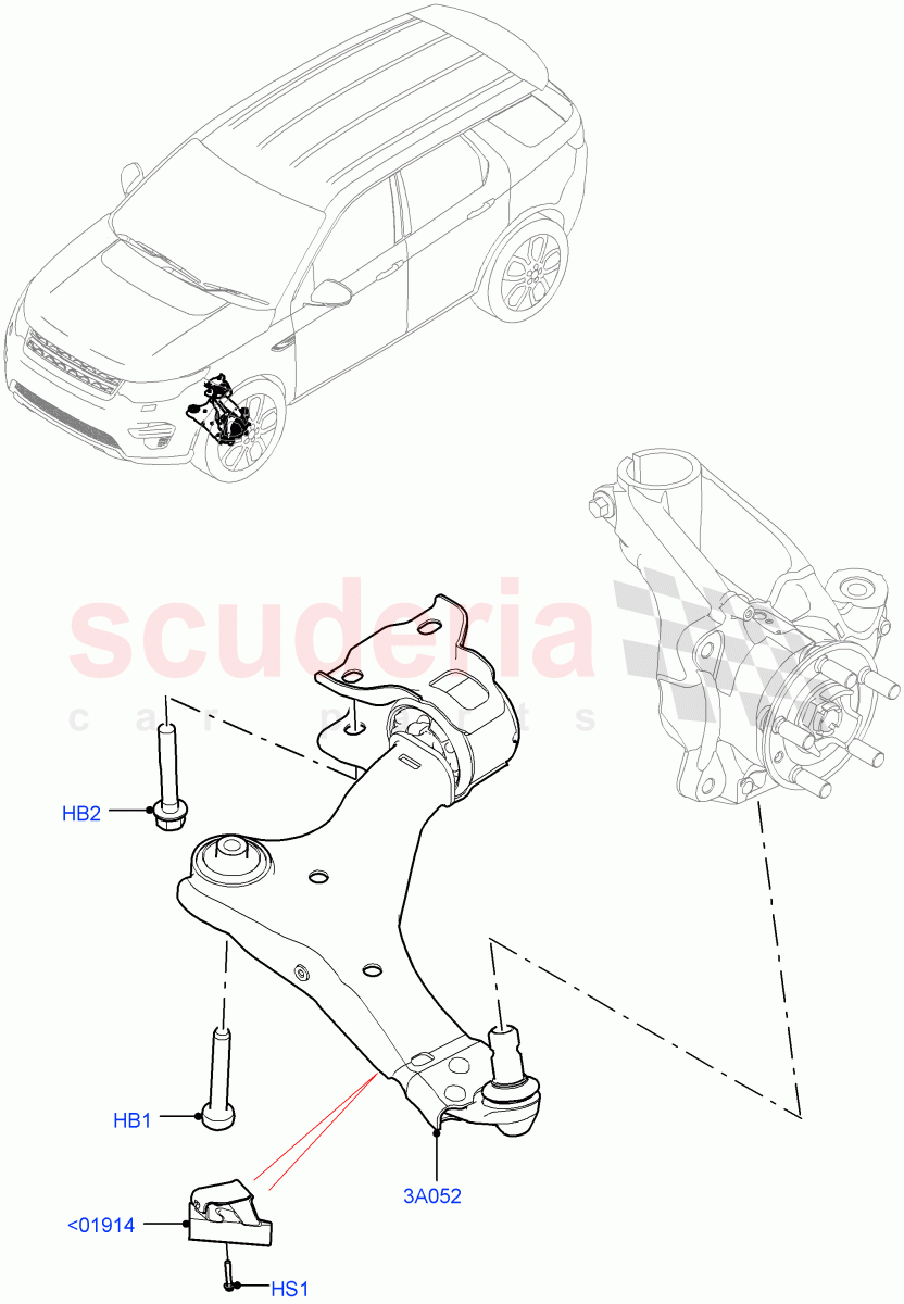Front Suspension Arms(Itatiaia (Brazil))((V)FROMGT000001) of Land Rover Land Rover Discovery Sport (2015+) [2.0 Turbo Diesel AJ21D4]
