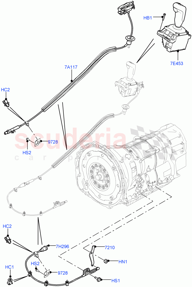 Gear Change-Automatic Transmission(8 Speed Auto Trans ZF 8HP45)((V)TOGA999999) of Land Rover Land Rover Range Rover Sport (2014+) [2.0 Turbo Petrol AJ200P]